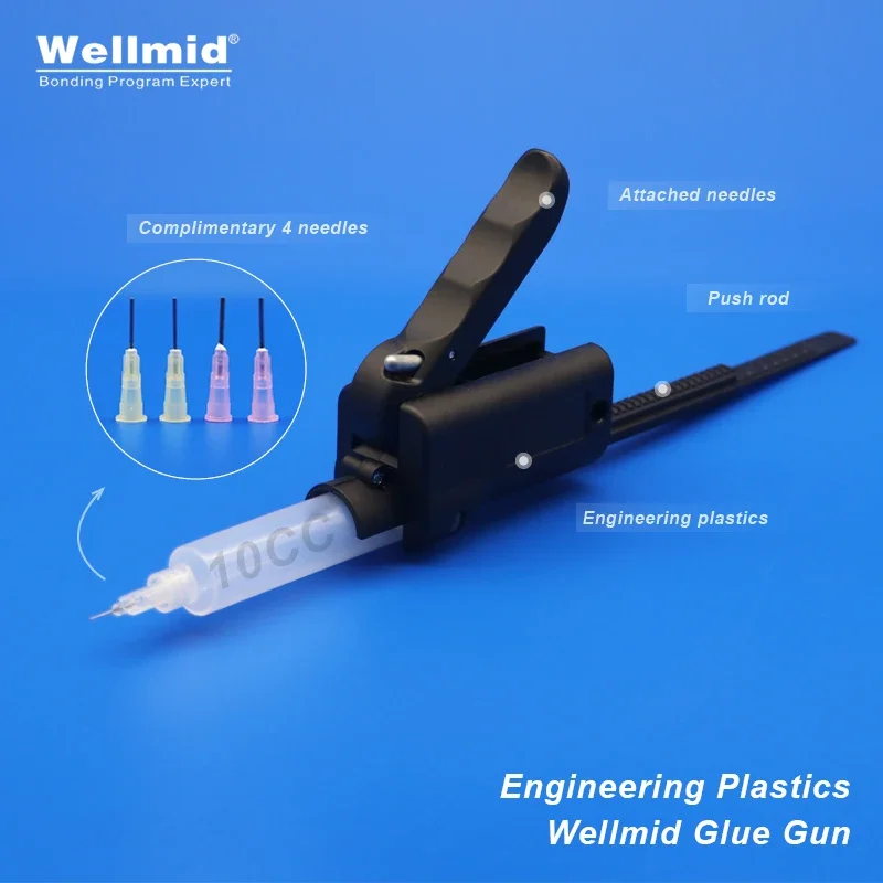 5cc 10cc Manual Glue Gun Syringe Barrels Single Component 1K PU Epoxy UV Solder Paste Sealant Portable 3M ARALDITE Caulking Gun