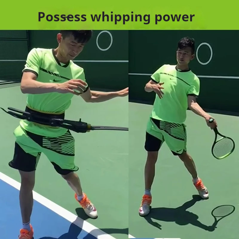 

Tennis ball power chain trainer Twist waist exercise spring shift Tennis accessories whipping swing string grip