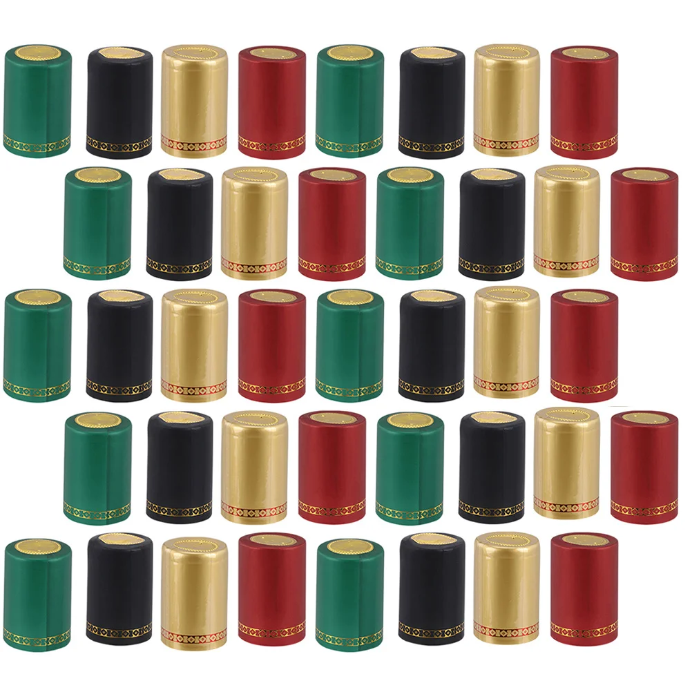 

200pcs Wine Bottle Heat Shrink Capsules Pvc Lightweight Nozzle For Heat Blower Sealing Fast Wine Cellar Accessories
