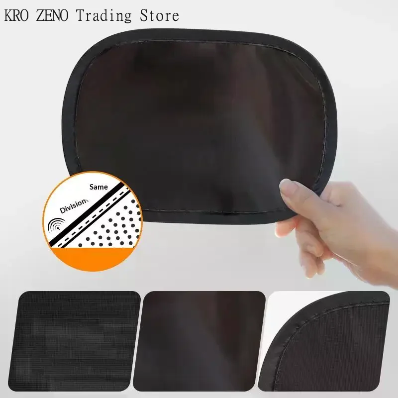 2pcs S/L Summer Car Mini Small Shading And Anti-static Film Car Side Window Sun Protection And Heat Insulation Sunshade Cover