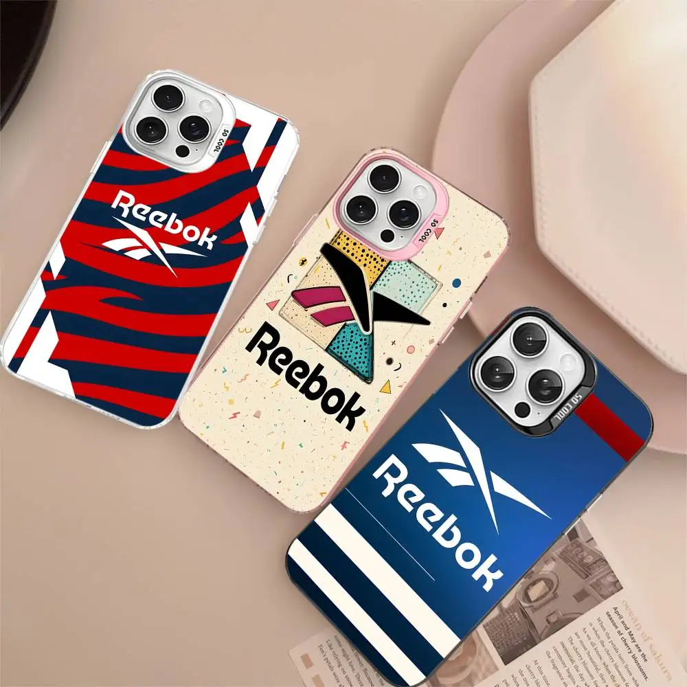 Classic Sports brand R-Reebok logo Color Phone Case For iPhone 17 16 15 14 13 12 11 Pro Max Plus Pro Shell view 2