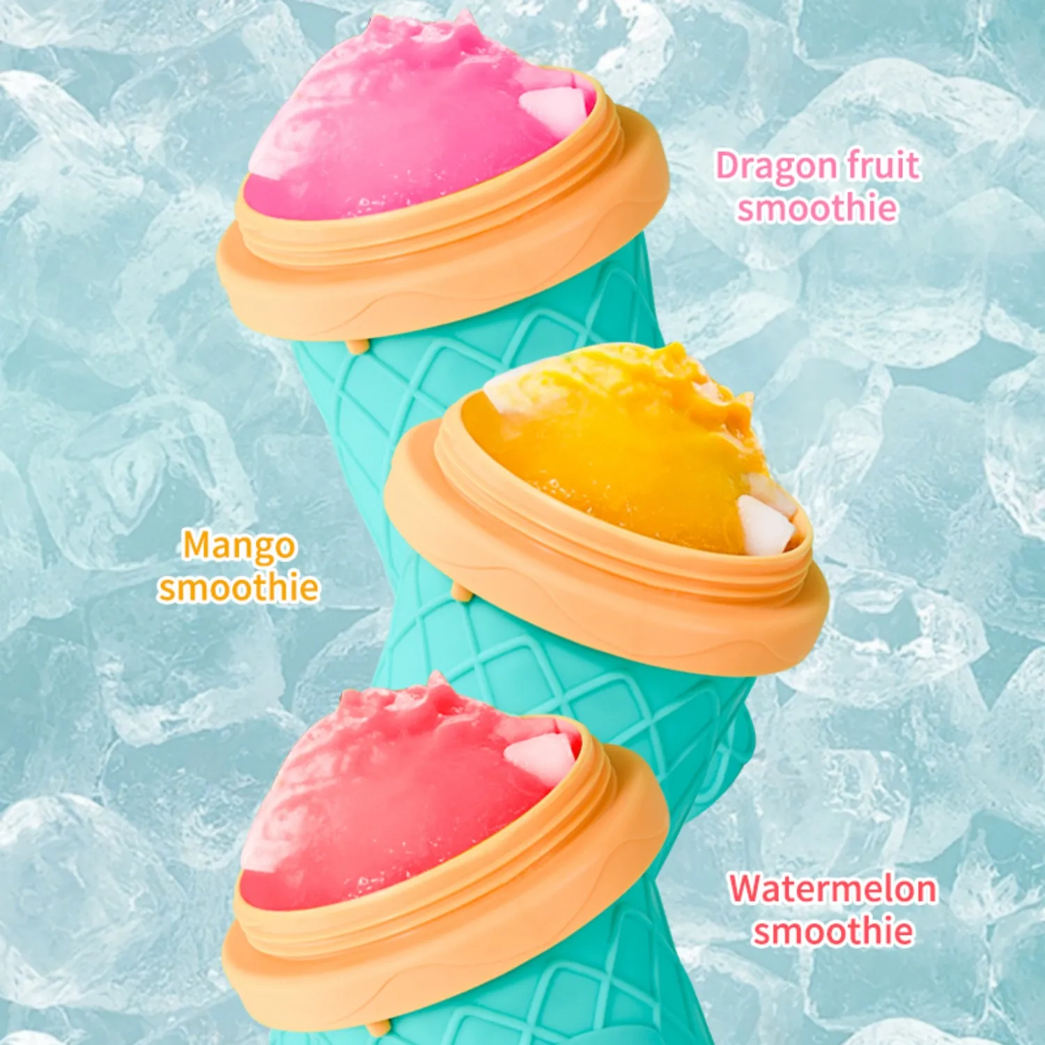 Slushie Cup, DIY Magic Slushy Maker Cups, Portable Slushy Cup for Juices, Milk and Ice Cream Make, Double Layers Smoothie Cups - view 6