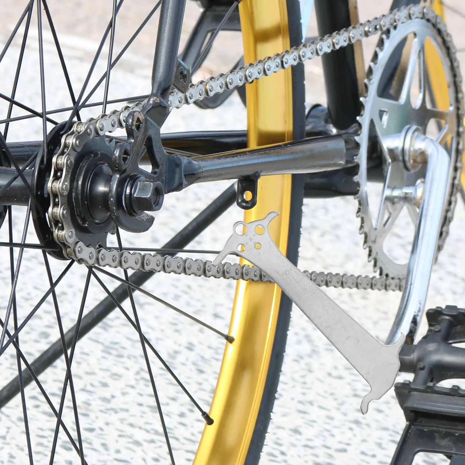 

Portable Chain Wear Indicator Lightweight Bike Chain Gauge Tool for Riding Cycling Repair Checker Portable Bike Tool