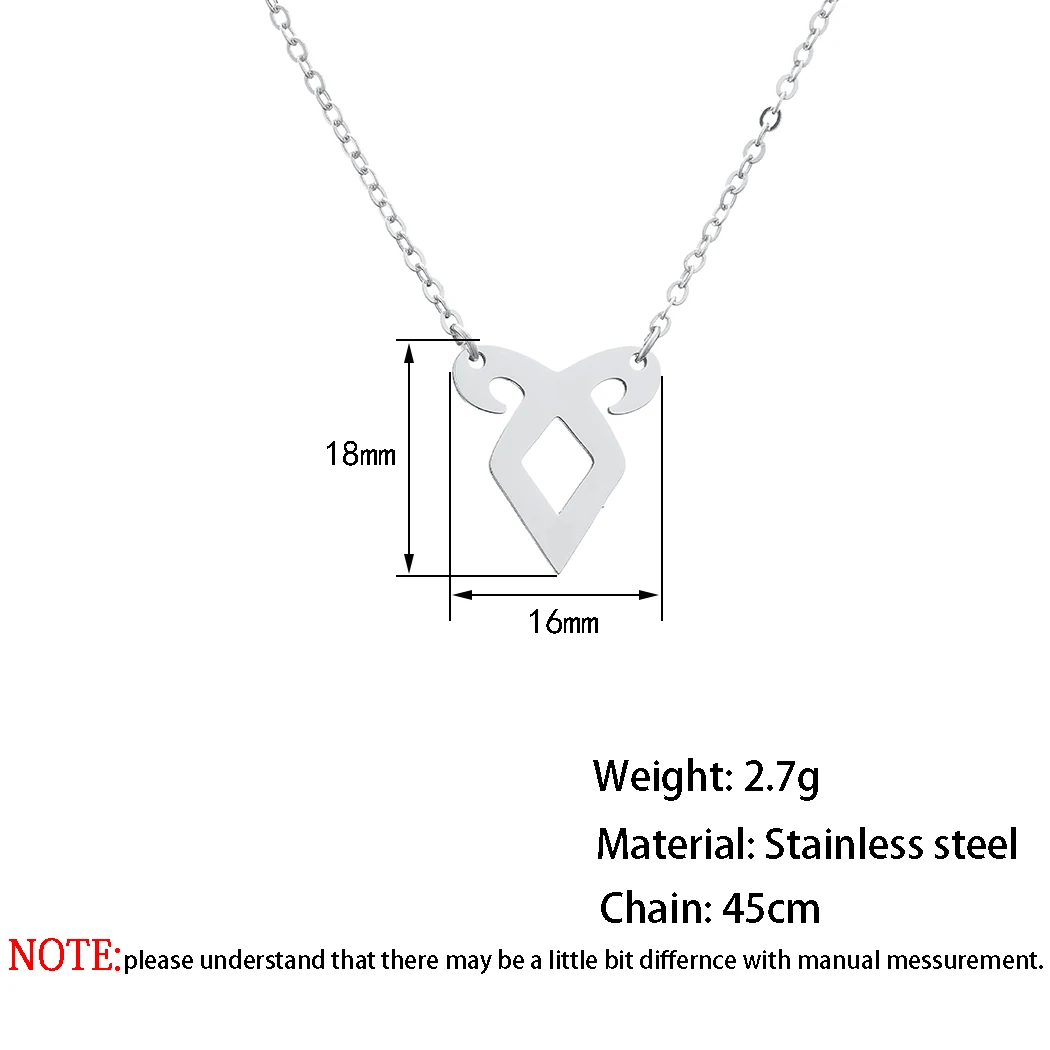 QIAMNI Fashion Angelic Power Rune Necklace Inspired The Mortal Instruments City of Bones Shadowhunter Pendant Necklace Choker