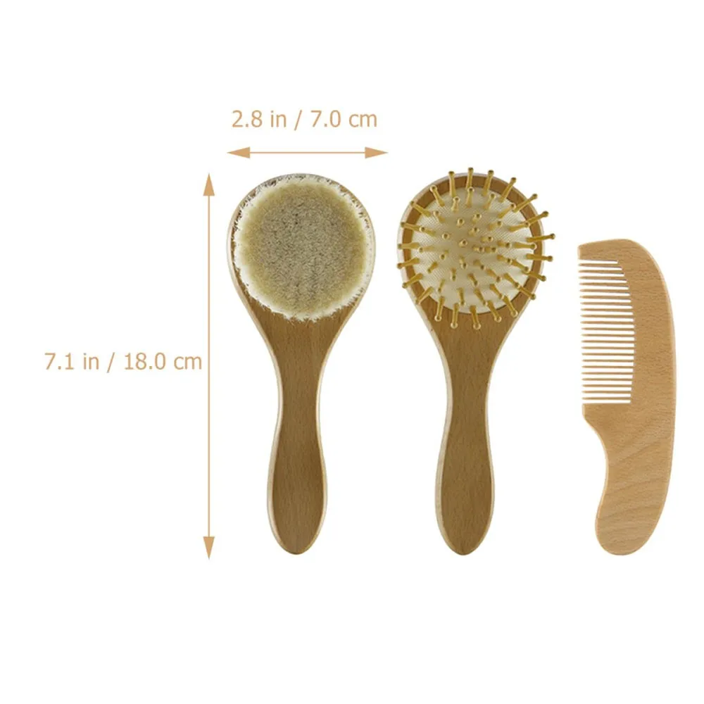 Bath Brush 3pcs Set Exfoliating Shower Scrubber Body Brush f