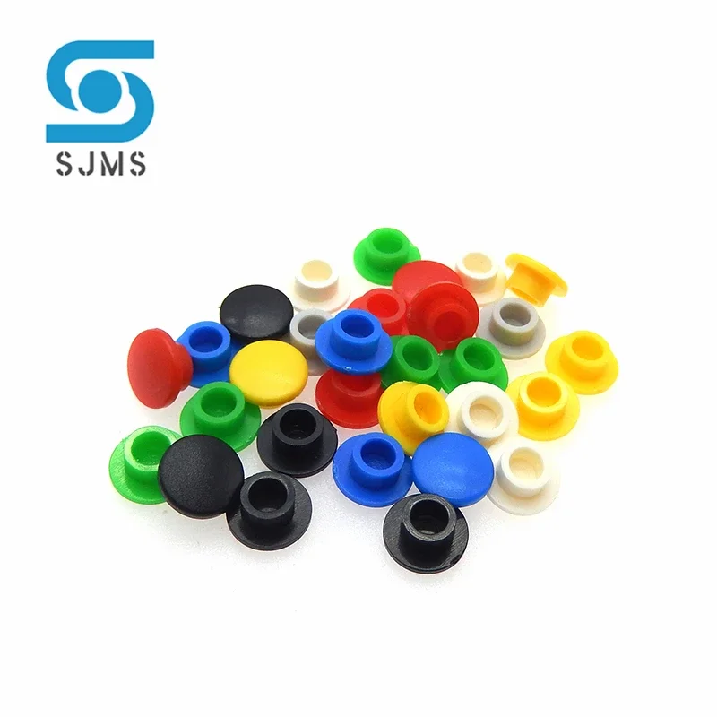 50Pcs A29 Switch Button Hat Diameter 8mm Inner Hole id 3.1/3.2/3.4mm For 6 * 6 mm Tact Micro Switch Tactile Push Button Cap