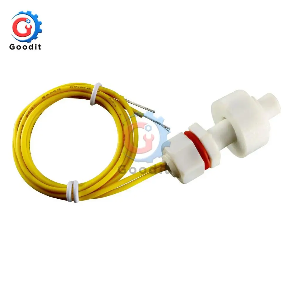 Normally Closed Low Pressure Float Switch ZP2508 Mini PP Tank Pool Water Liquid Level Sensor Module Vertical Float Switch 36mm