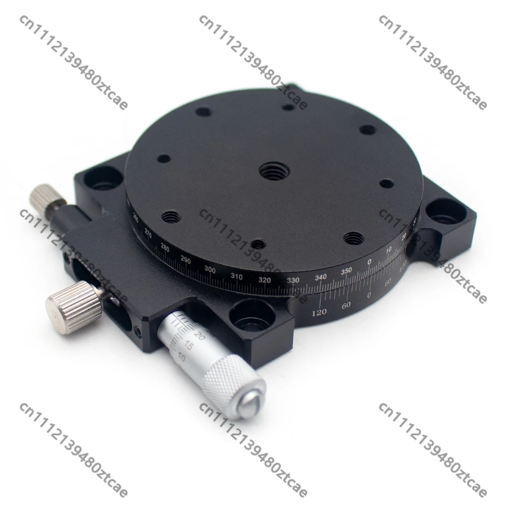 RS60‑L Manual R‑Axis Rotary Stage Precision Fine TuningTurntable Micro‑Adjustment RotaryWork Platform For Industrial Positioning