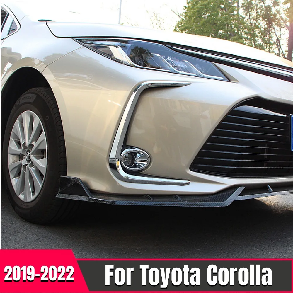 For Toyota Corolla Altis 2019 2020-2022 Front Fog Light Protector Cover Fog Lamp Frame Trims ABS Chrome Car Styling Accessories