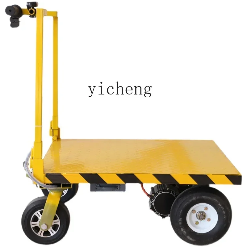 

electric folding flat truck portable trailer decoration tile pulling trolley