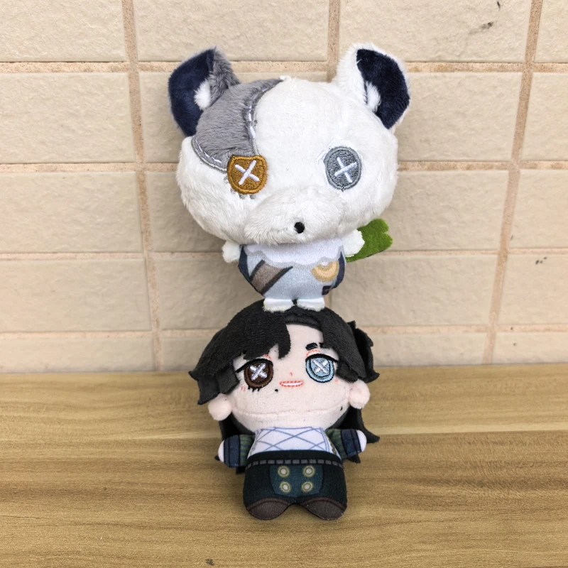Different Style 10cm Stuffed Cute Game Identity V Knight Wolf Richard Sterling Plush Toy Anime Plushie Doll Bag Keychain Pendant