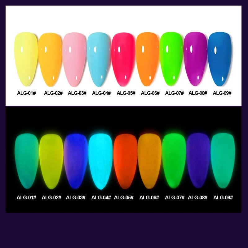 AS Groen Fluorescerend Glow in dark Gel Nagellak Neon UV LED Nagels Gel Losweken Gel Vernis Lichtgevende Nail Art Gel