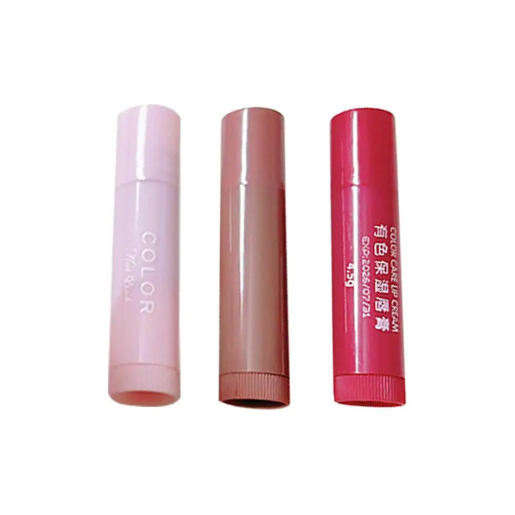 1/3pcs Tinted Lip Balm All-match Lip Balm Natural Ingredients Make-up Lipstick Fade Lip Moisturizing Small Volume Lip Makeup