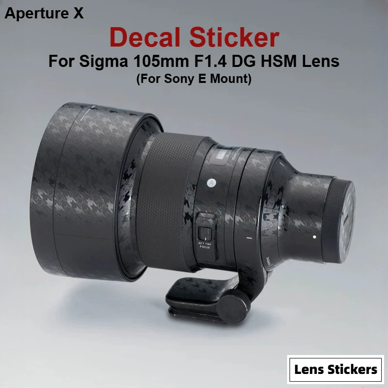 

For Sigma 105mm F1.4 DG HSM (For Sony E Mount) Anti-Scratch Camera Lens Sticker Coat Wrap Protective Film Body Protector Skin