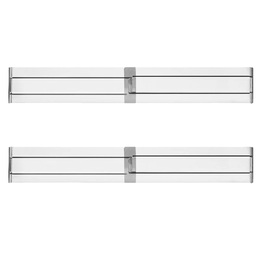 

2pcs Adjustable Divider Boards Flexible Drawer Organization Tool For Socks Underwear Ties Belts Home Dormitory Use Drawer