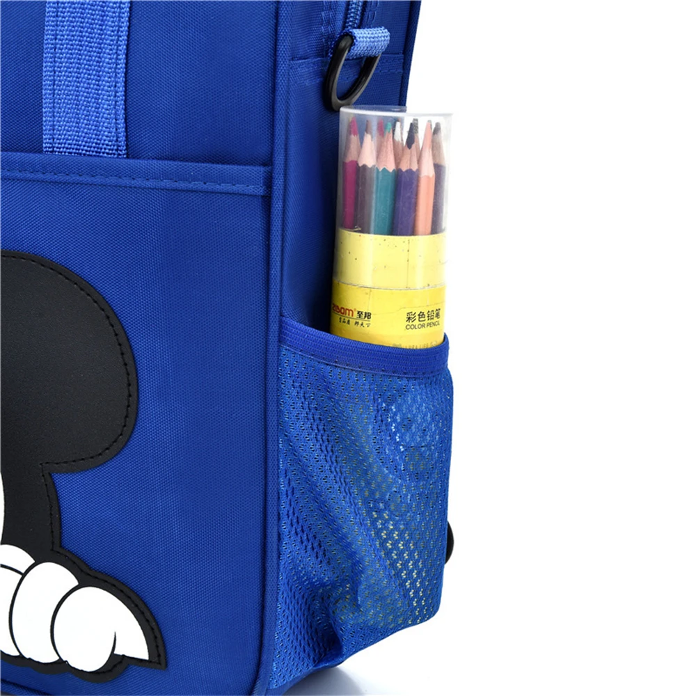 Disney Student Tutoring Bags Multifunctional Cartoon Mickey School Backpack Tote Bag Handbag Document Bookbag Square Schoolbag