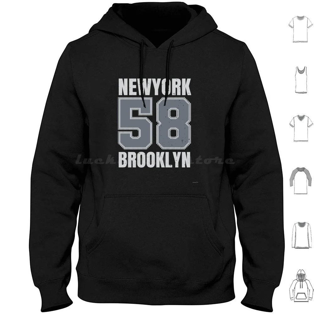 Newyork 58 Brooklyn Hoodies Long Sleeve Brooklyn Nine Nine Brooklyn 99 B99 Jake Peralta Brooklyn Andy Samberg Nine