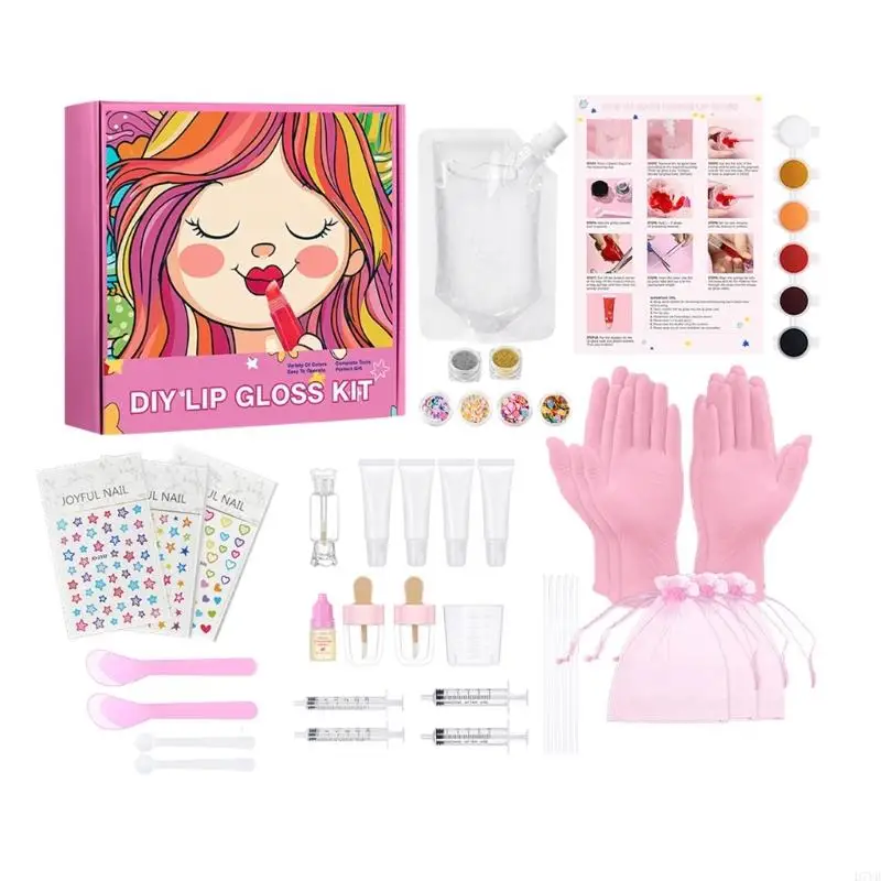 

D7YD Creative Lip Gloss Kits Craft Activity Toy For Girl School Kids Crafting Supply