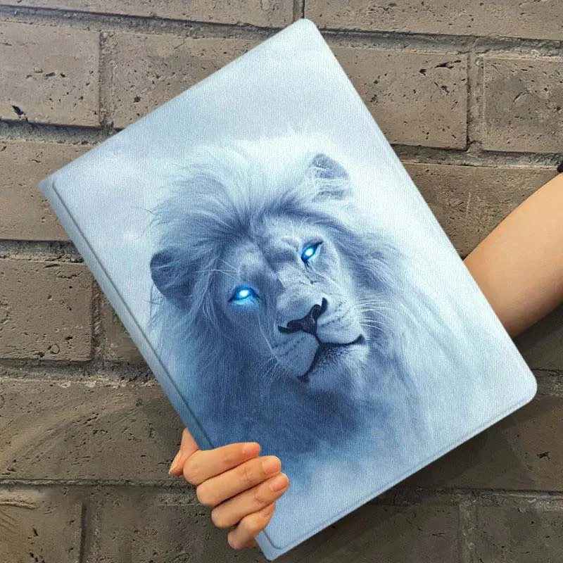 الأسد الكوني تاج غالاكسي لجهاز iPad Pro Air 5 4 3 13 11 8 7 6 5 10th 7th 6th 10.5 12.9 10.9 حافظة كمبيوتر لوحي