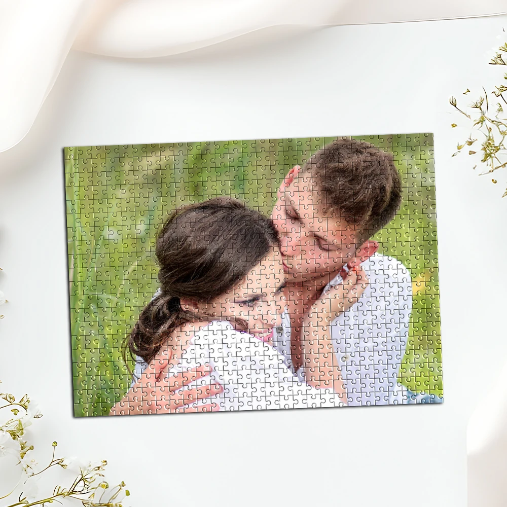 35/300/500pcs  kiss Customized Picture Jigsaw puzzle Custom Puzzles in Photos Personalized Picture For Kids Toy Family Gift