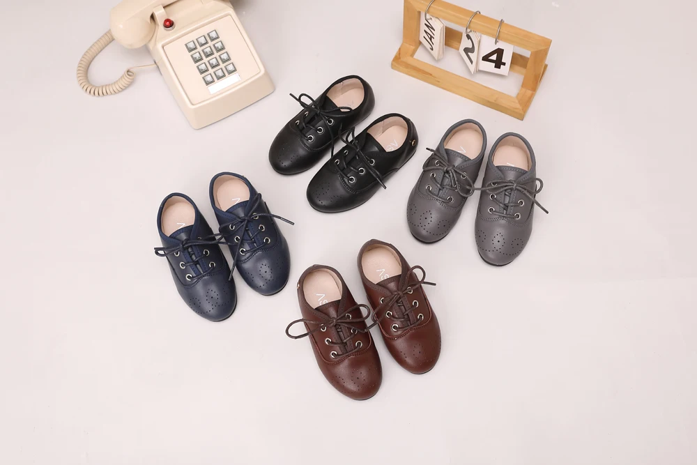 AS Kinderschuhe Marken-Kinderschuhe Baby Mädchen Lederschuhe Kleinkind Prinzessin Ballerinas Jungen Brogue Oxford Weiche Plateau Mary Jane Schuhe – Detail 18