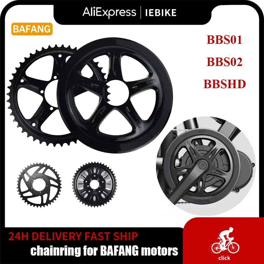 BAFANG 44T 46T 48T 52T BBS01B BBS02B bafang pignon de roue à chaîne moteur d'entraînement central moteur d'entraînement central plateau accessoires de vélo électrique pièce