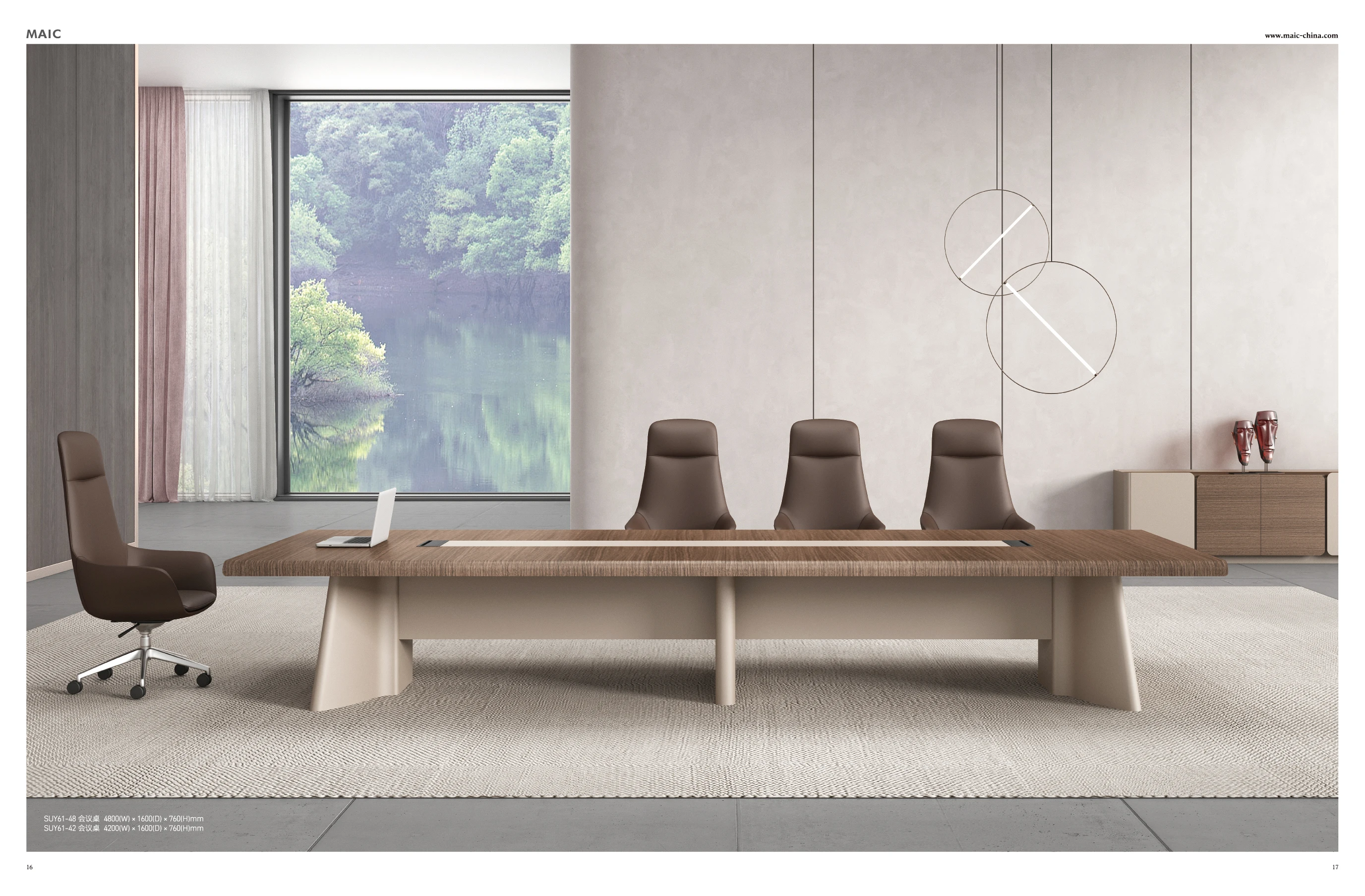 China Factory Supply High Quality Boardroom Table Large Conference Table For 14 Persons