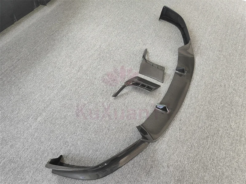 3K Carbon Fiber RZ Style Front Bumper Edge For Tesla Model X Wide Body Kit Side Skirts Rear Diffuser Wheel Arches