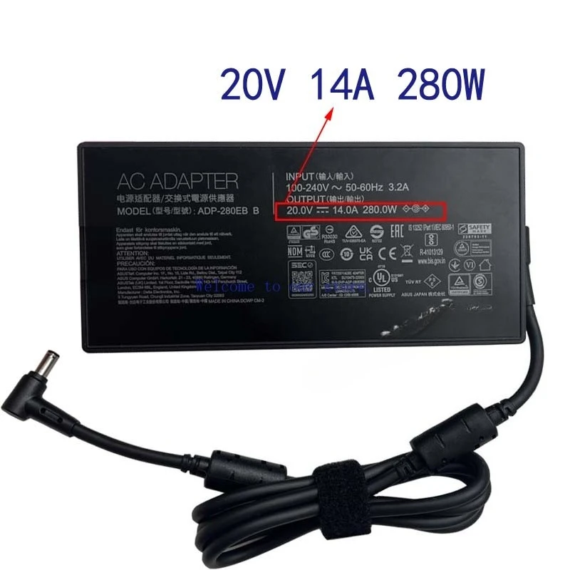 ل ASUS ROG Magic 16 Tianxuan 4 5 Magic 8 7 6 Plus محول الطاقة 280 واط كابل شحن 330 واط