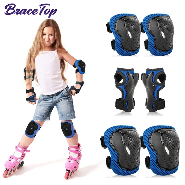 Juegos de equipo de proteccion deportiva para ninos rodilleras y coderas protectores de muneca 3 12 anos ninas ninos ciclismo patinaje monopatin bicicleta Scooter AliExpress 18