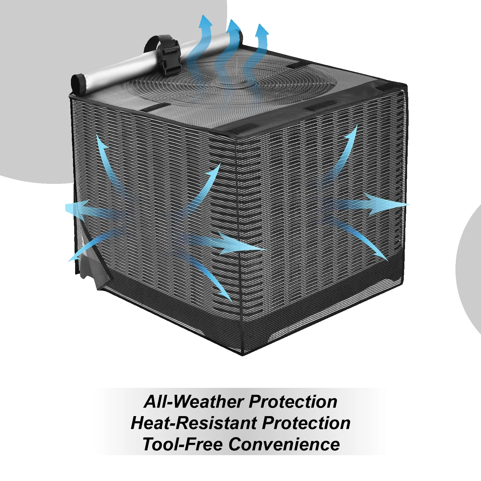 

AC Unit Cover Mesh Protector Guard Central AC Conditioner Condenser Cover for All Season Summer Winter Heat Pump Heater Pine