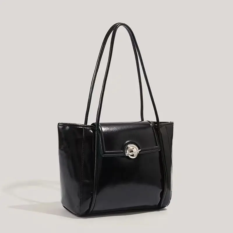 فاسق العمل التسوق حقيبة يد باردة الصناعة الثقيلة حقيبة ريترو حقائب 2026 العصرية حمل حقائب اليد النسائية حقيبة كتف سعة كبيرة #3