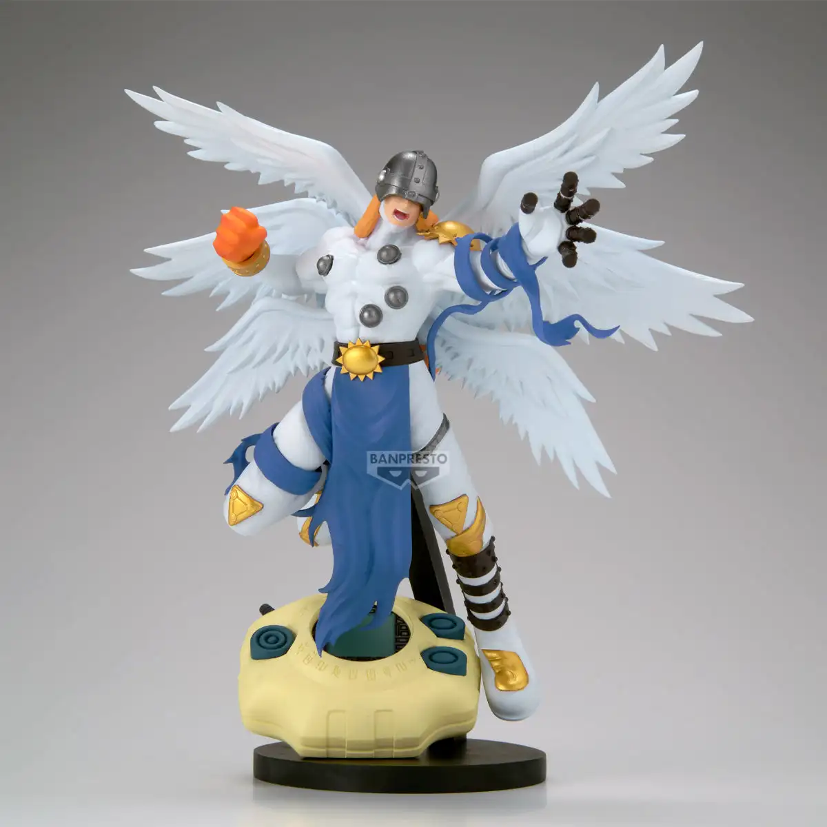 Original Bandai Model Banpresto Digimon Adventure 22cm Angemon 10cm Patamon Figure Anime PVC Figurine Collection Toys Gifts view 2