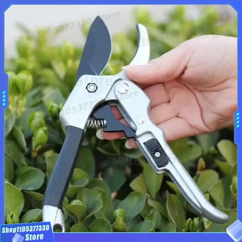Why470 Stainless Steel Pruning Shears Sharp Blade Hand Tools For Gardening Cutting Coarse Fruit Branches Labor Saving Garden