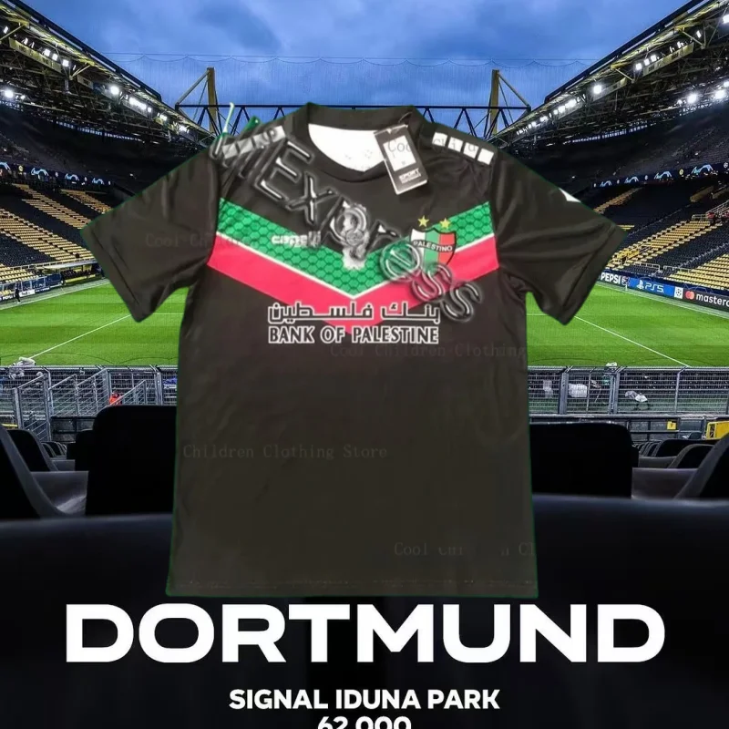 

Hot Palestinian football jersey Clothes Player Men MOTO Children Train Male T Shirt Team Girls Women Tee Teenager Home Club Top