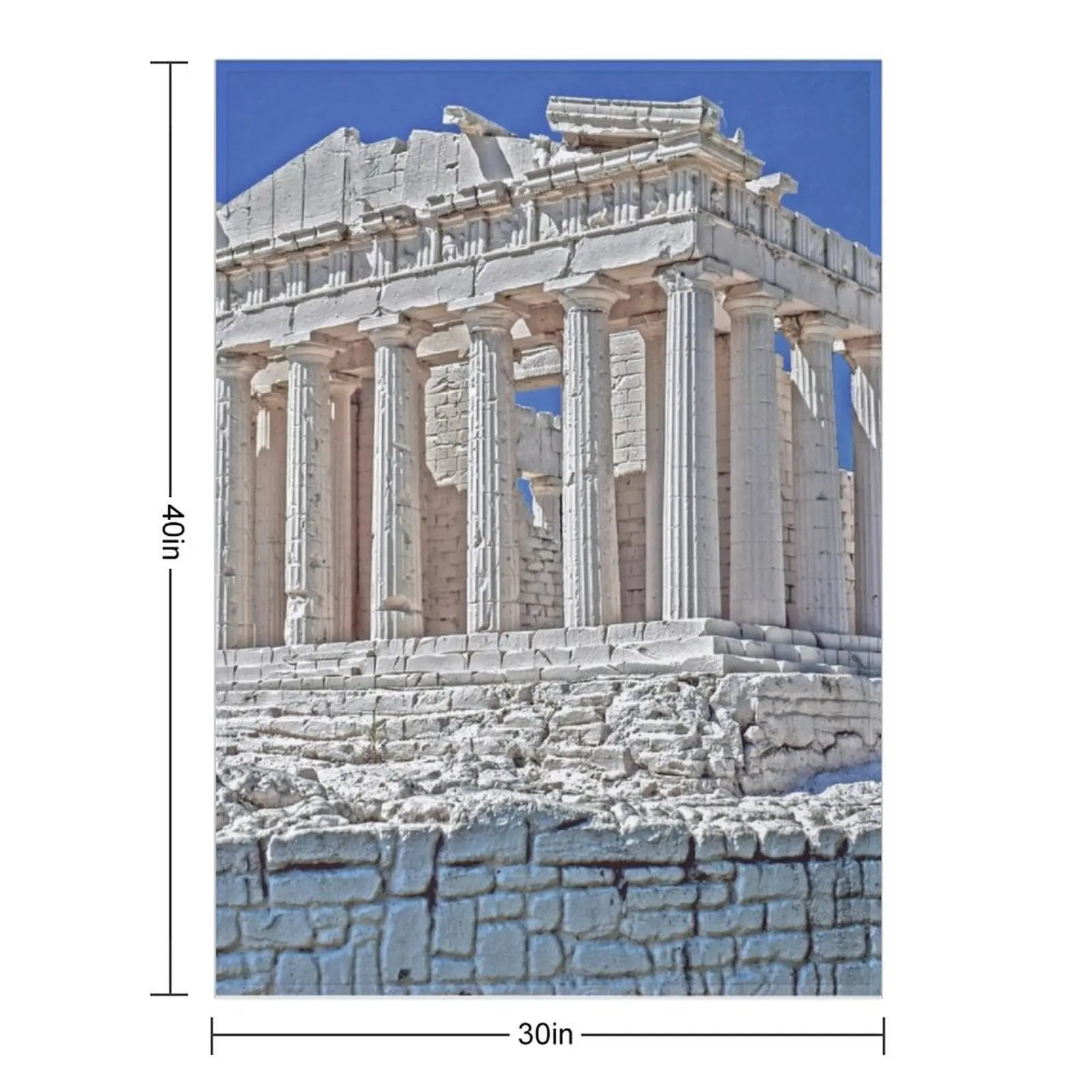 Acropolis Athens BY CALLISC Throw Blanket Cute Soft Plush Plaid for winter blankets ands Luxury Softest Blankets 2