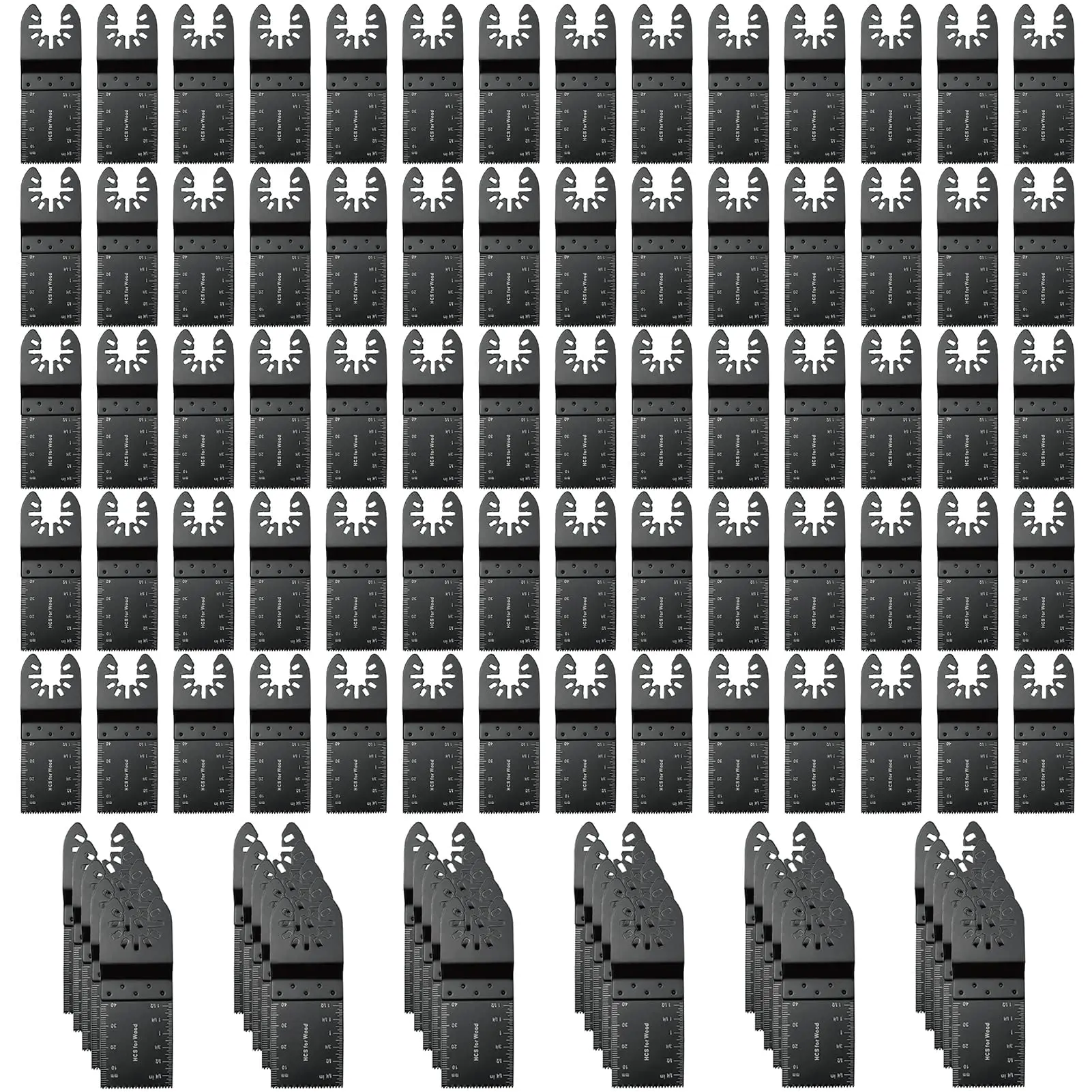 Lame de scie oscillante 100/50/20 pièces, lames multi-outils, lames multifonctions, lame de coupe pour bois, métal, lame de coupe rapide
