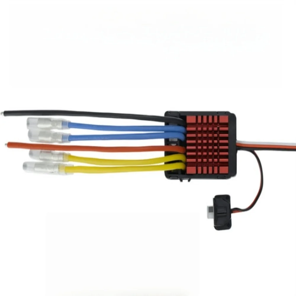 FATJAY Hobbywing QuicRun 80A ESC 2-4S Waterproof Brushed WP-880 Dual-Motor Electronic Speed Controller for 1/8 Car