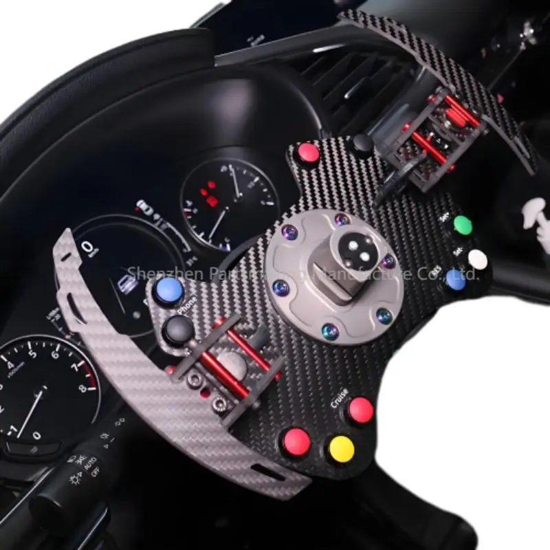 F1 Style Carbon Fiber Steering Wheel - CNC Precision Machined