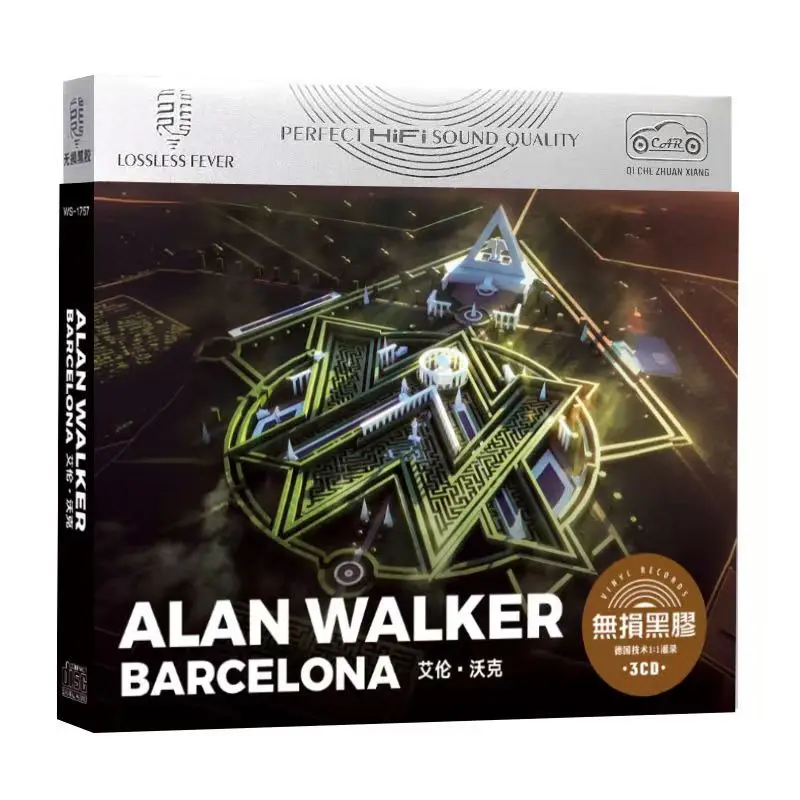 

Classic DJ Alan Walker AW Music CD Greatest Hits Album Faded 3pcs Music Record Walkman Car Soundtracks Box Party Music