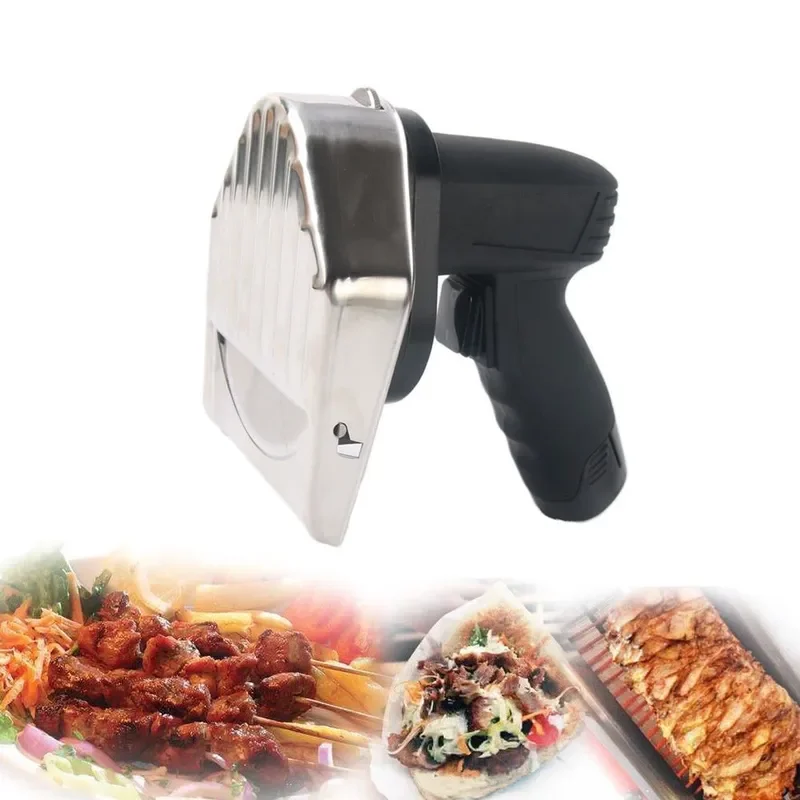 Wireless Electric Meat Slicer Portable Handheld Cutter for Turkish BBQ Kitchen Tool Efficient Slicing Device for Home Use