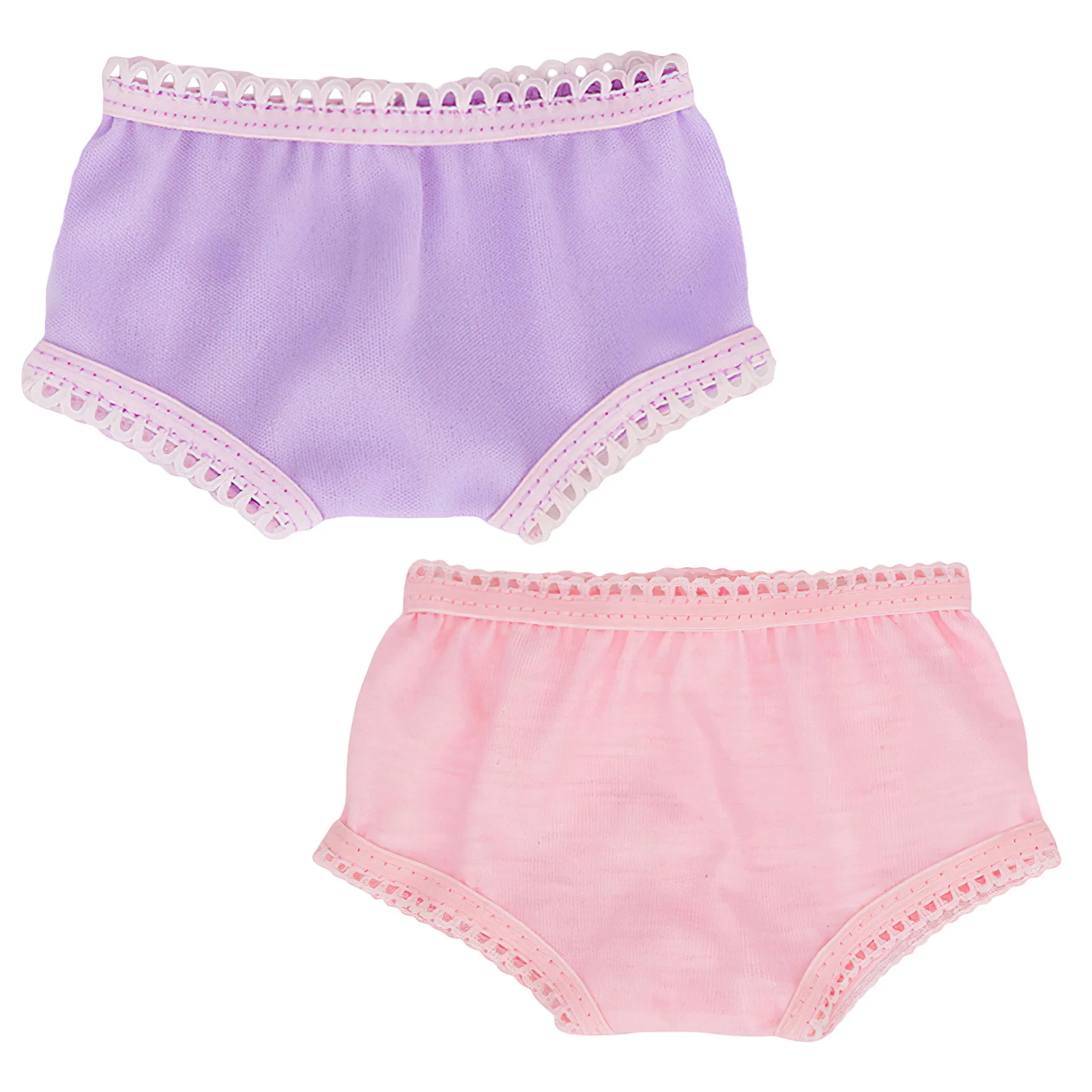 

2 шт. многоразовых трусиков из мягкого материала для ролевых игр, легко надевать и снимать, прекрасный подарок, игрушечные трусики