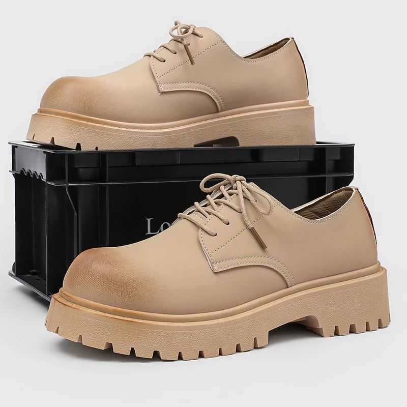 

Men's shoes retro four season versatile casual anti-slip wear-resistant comfort outdoor shoes youth fashion thick sole tide shoe