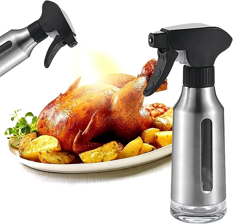 Hot Sale Oil Spray Bottle Set with Brush Funnel Barbecue Cooking Necessary Kitchen Supplies