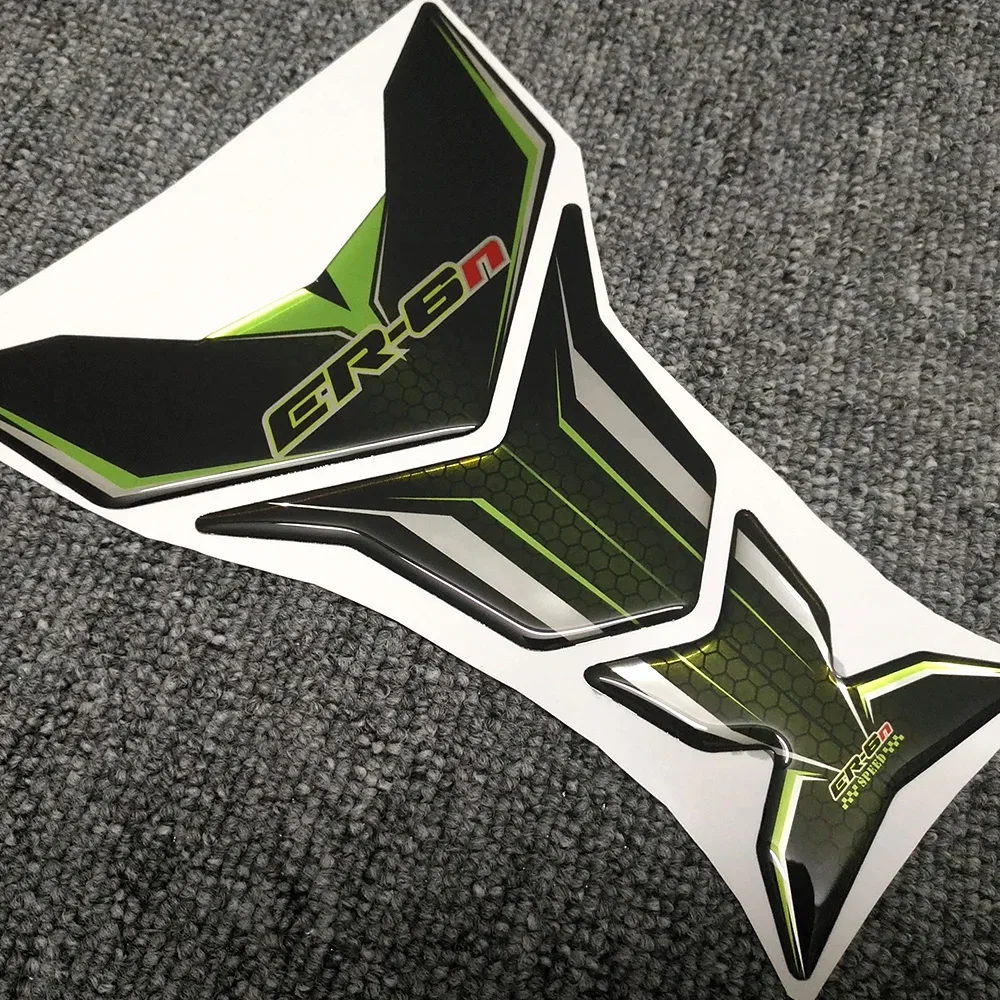 For Kawasaki ER6N ER-6N Motorcycle Tank Pad Gas Fuel Oil Kit Knee Fairing Fender Protector Stickers Decals