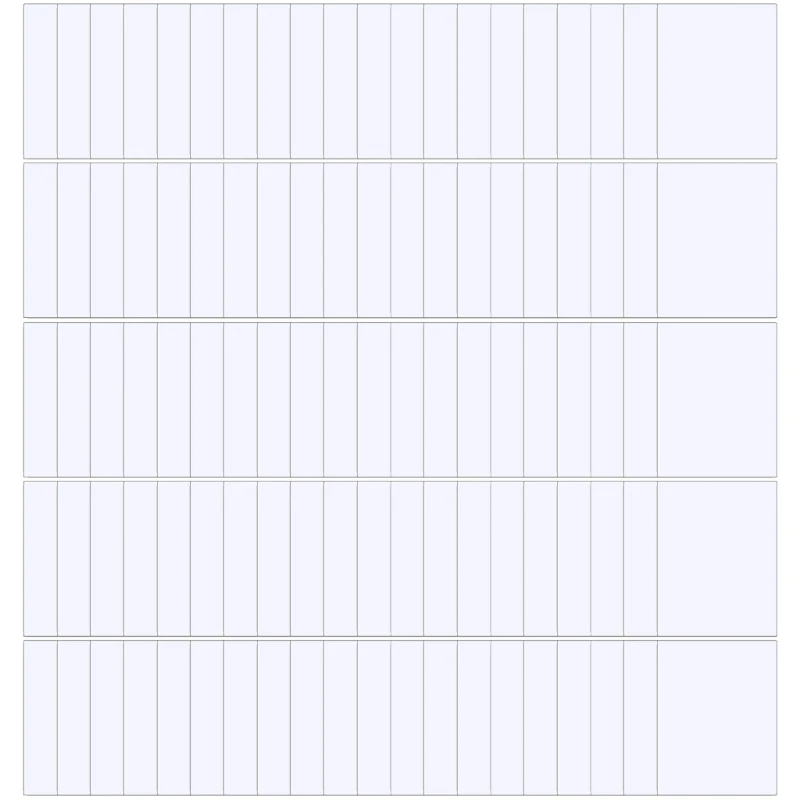 A 4 Printable Sticker Paper for Inkjet Printer 100 Sheets Waterproof Decal Adhesive Sheets Clear Copy Paper F19E