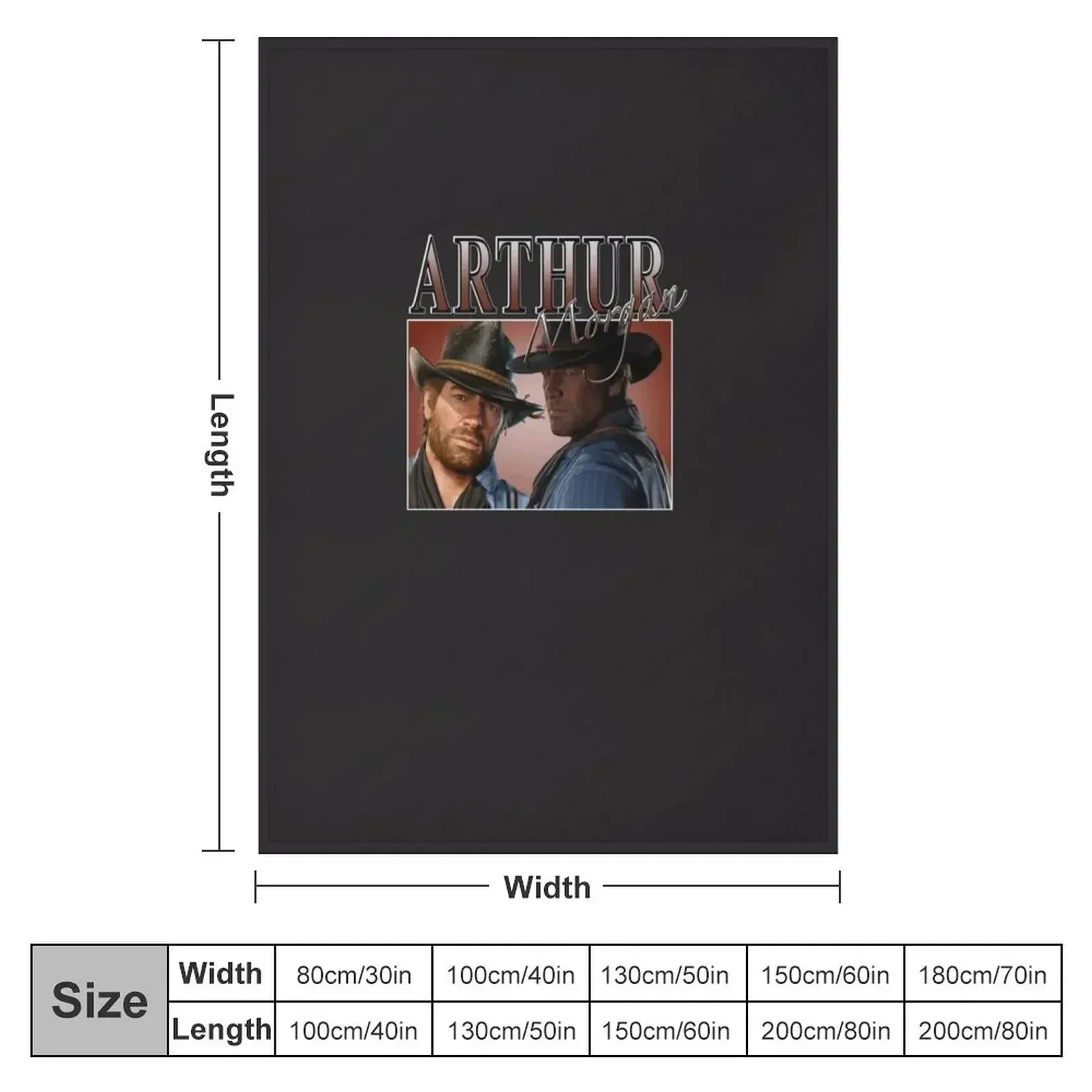 Arthur Morgan Appreciation Throw Blanket Tourist Plush Plaid Blankets