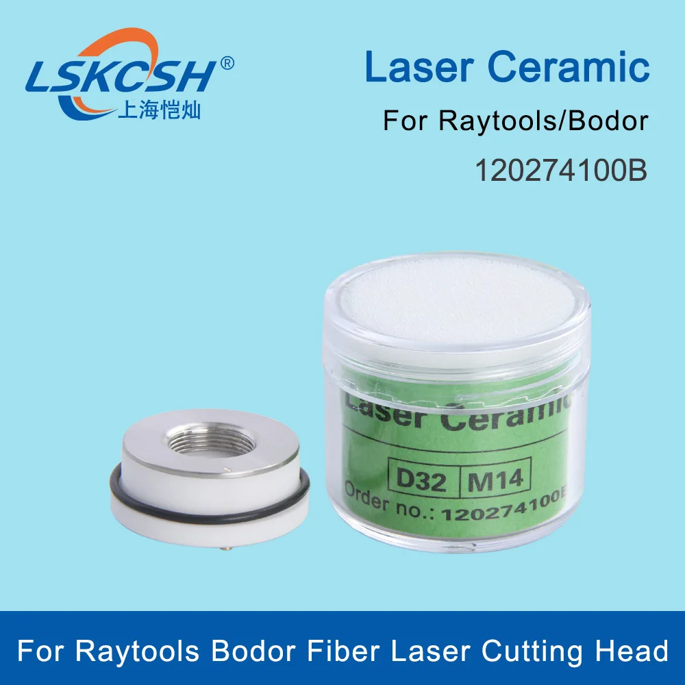 LSKCSH Fiber Laser Ceramic Dia.32mm 120274100B Nozzle Holder For Raytools Bodor Fiber Laser Cutting Head Nozzle Holder