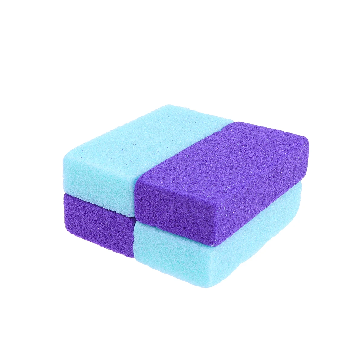 

4 Pcs Foot Callus Remover Double Color Design Gentle Dead Skin Removal Spa Pedicure Tool Heel Scrubber Easy Clean Replaceable