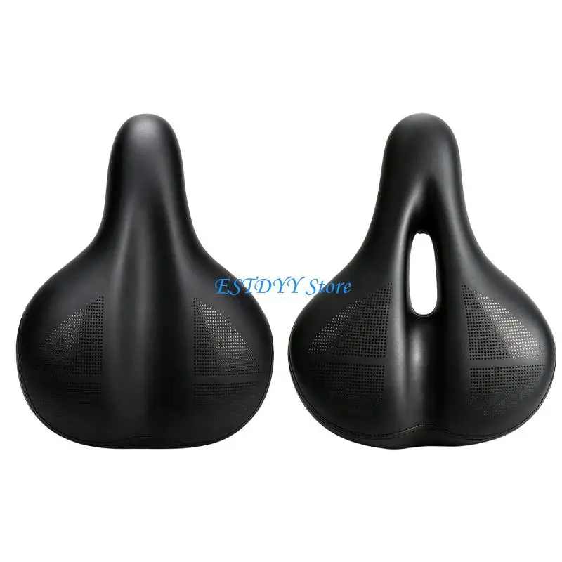 G6DE Nonslip Comfortable Bike Saddles Pad Replacement Bike Cushion PU Leather Bicycles Saddles Easy